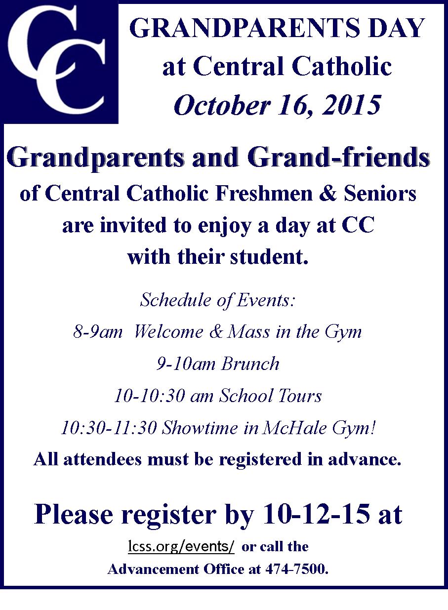 2015 CC Grandparents Day | Central Catholic